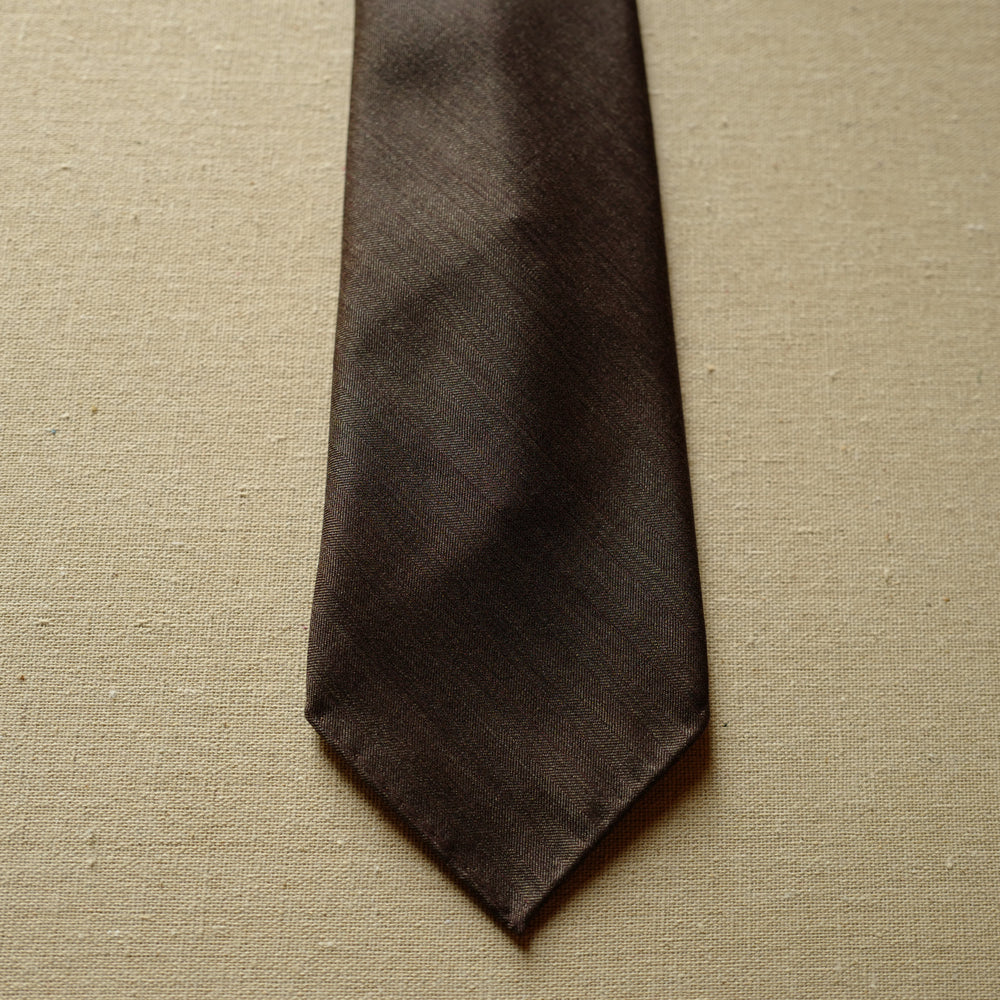Copper Brown Solaro Wool/Silk Tie