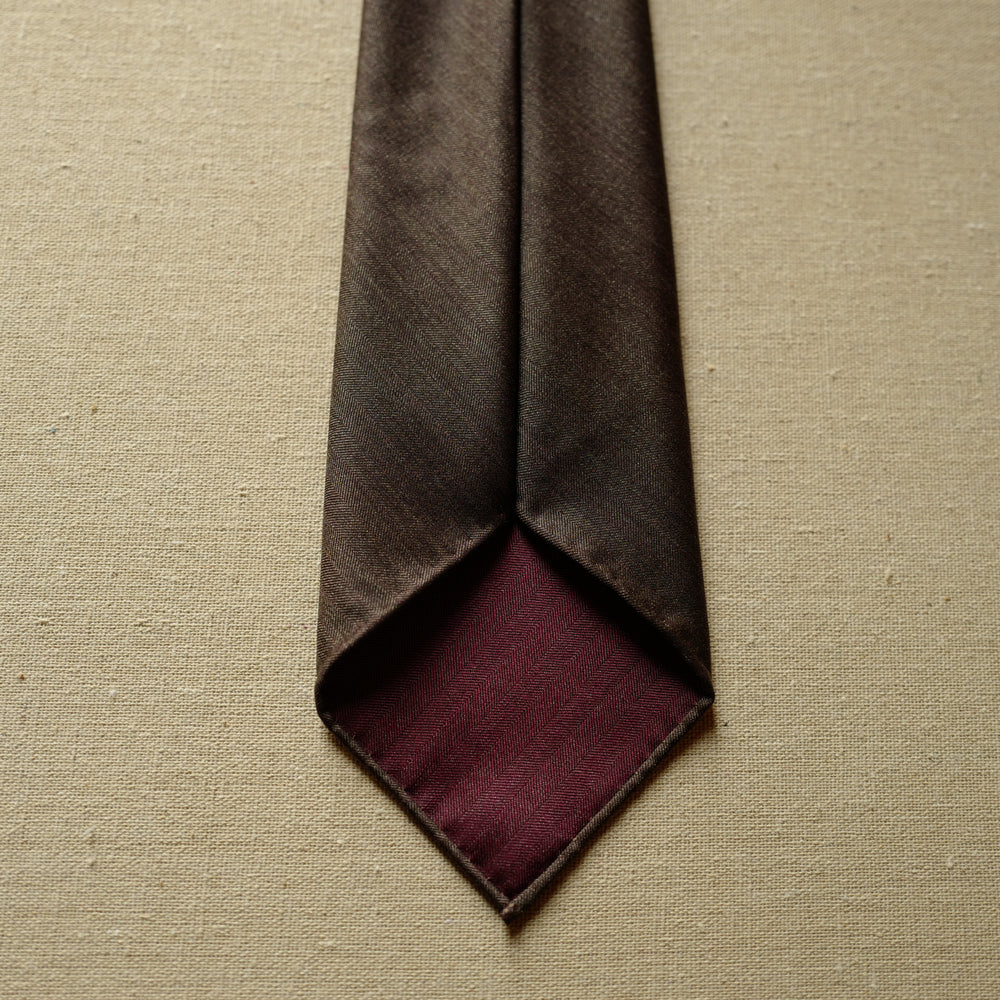 Copper Brown Solaro Wool/Silk Tie