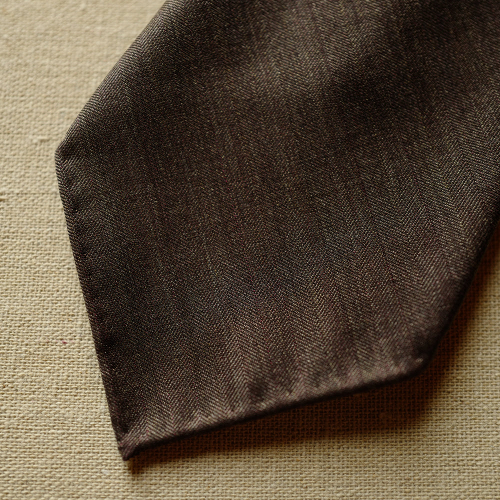 Copper Brown Solaro Wool/Silk Tie