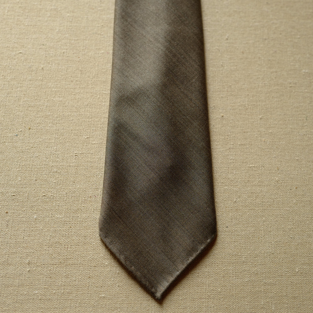 Tan Brown Solaro Wool/Silk Tie