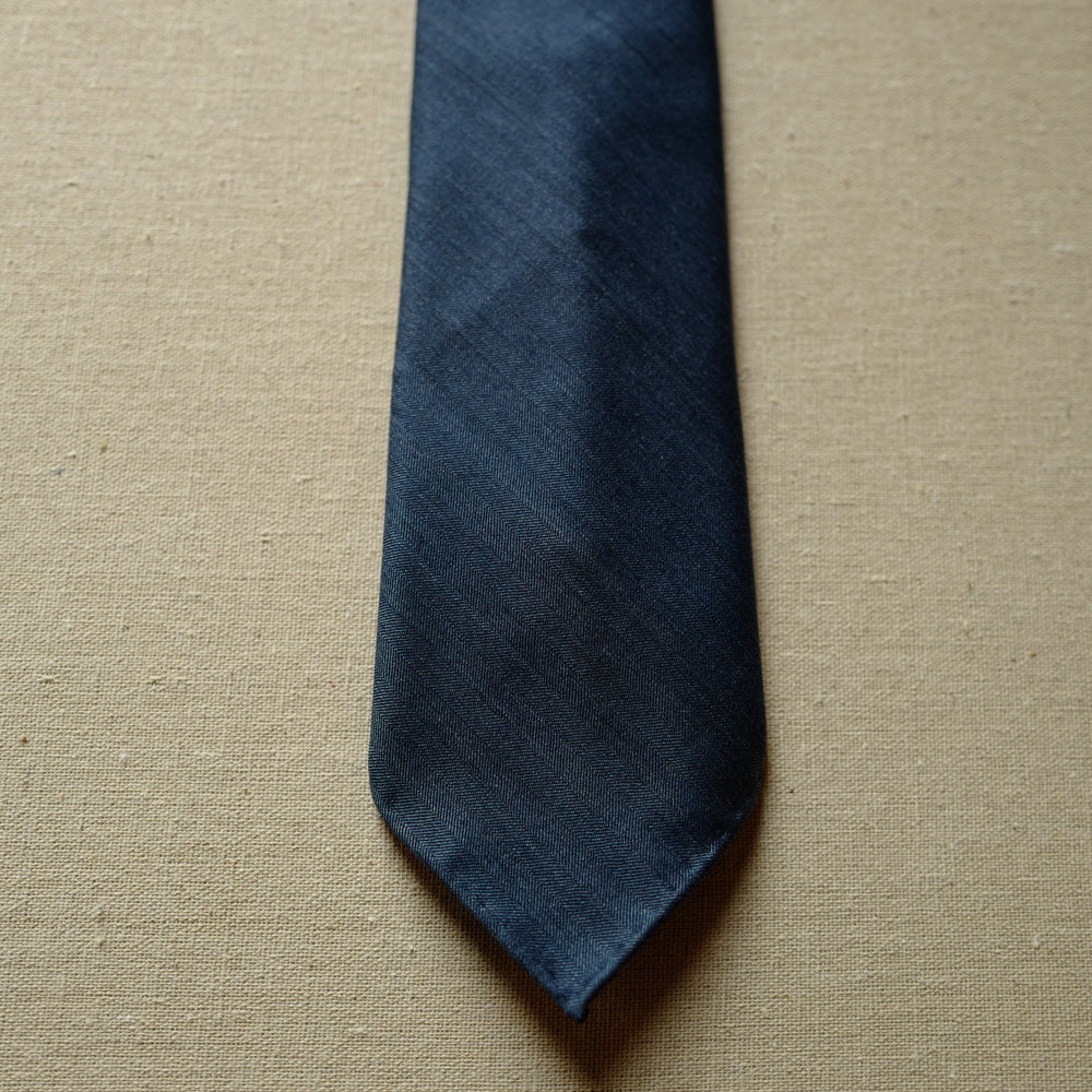 Denim Blue Solaro Wool/Silk Tie