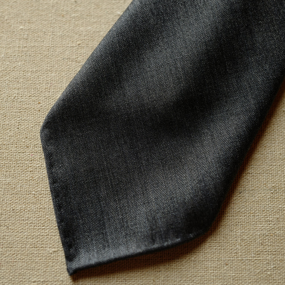 Mid Grey Solaro Wool/Silk Tie