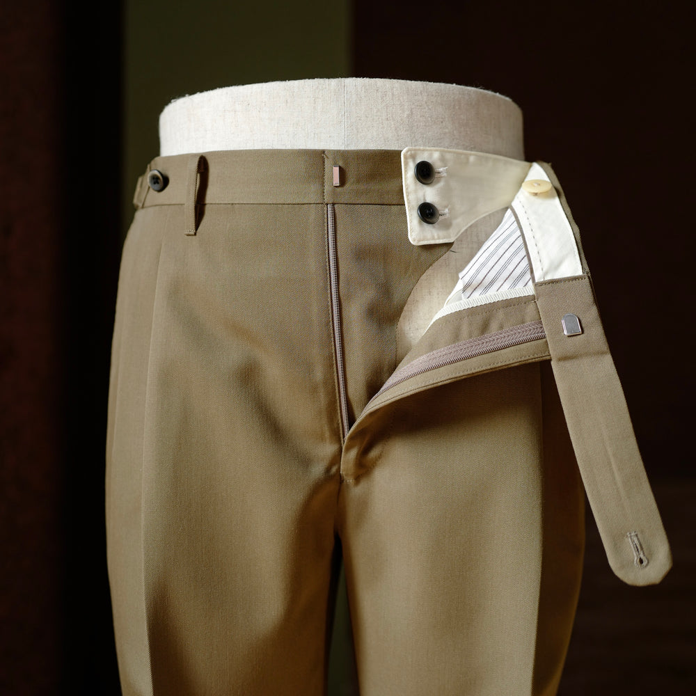 Brown Vintage Wool Trousers