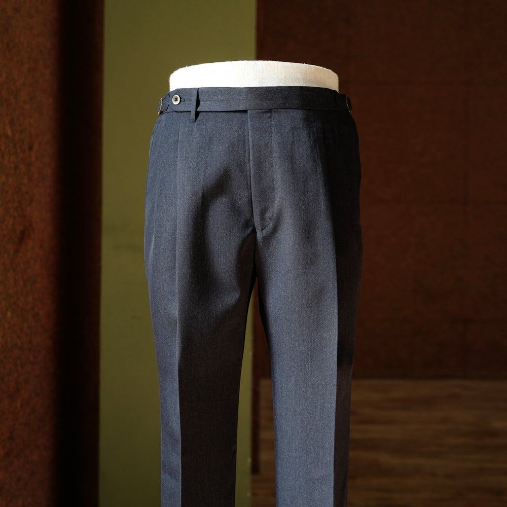 Navy Vintage Wool Trousers