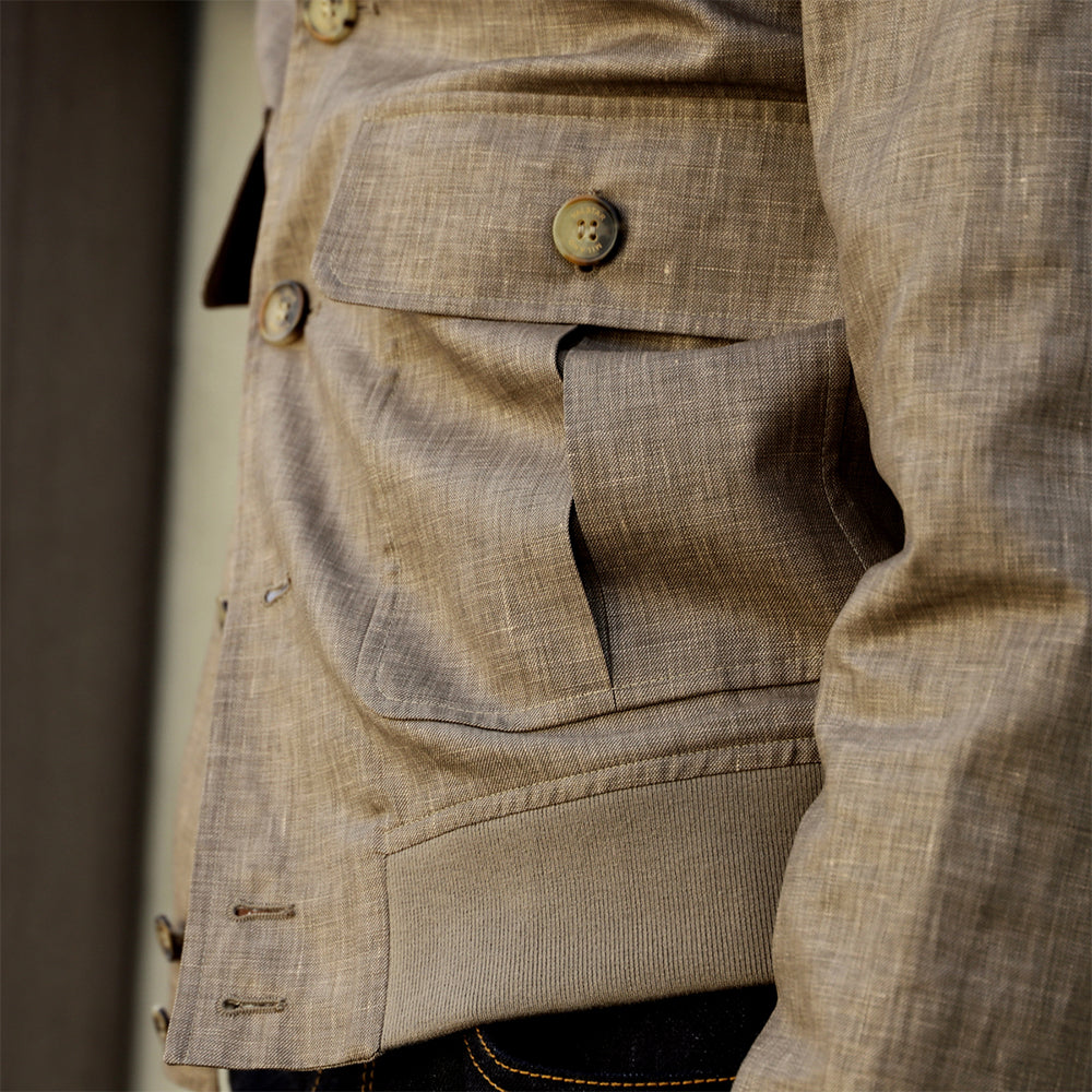 Valstarino Beige Wool/Silk/Linen A1 Jacket