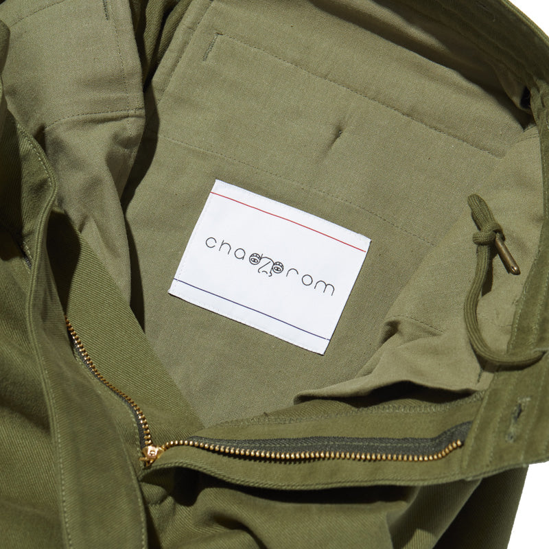 Vent Trousers in Olive Green