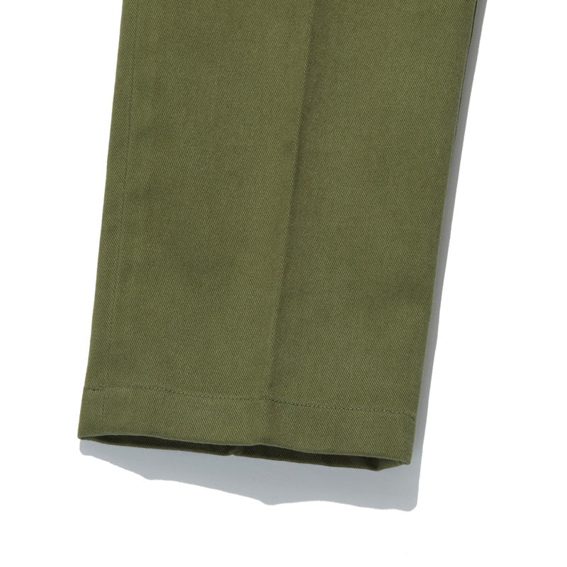 Vent Trousers in Olive Green