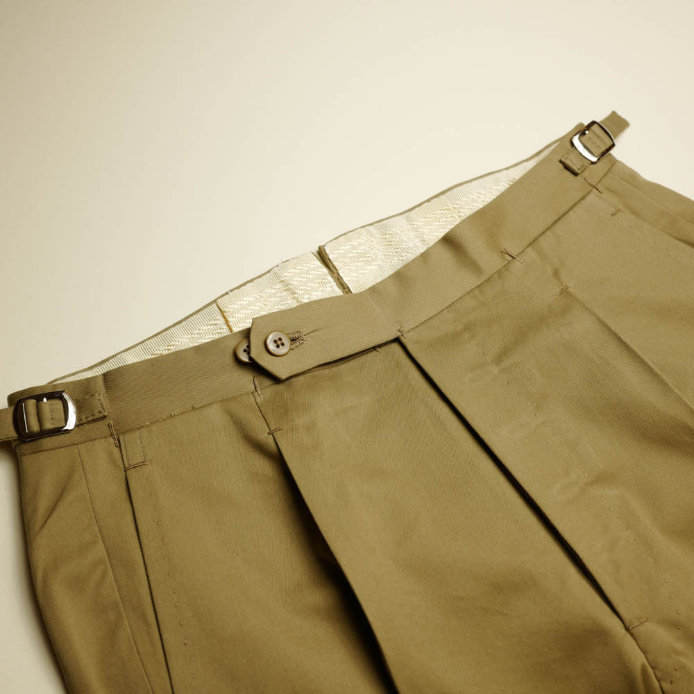 Beige Cotton Trousers