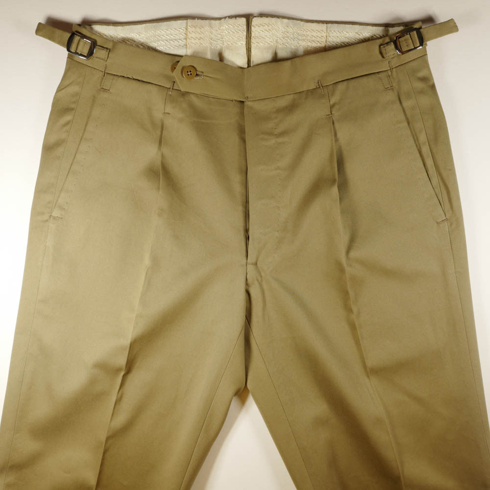 Beige Cotton Trousers