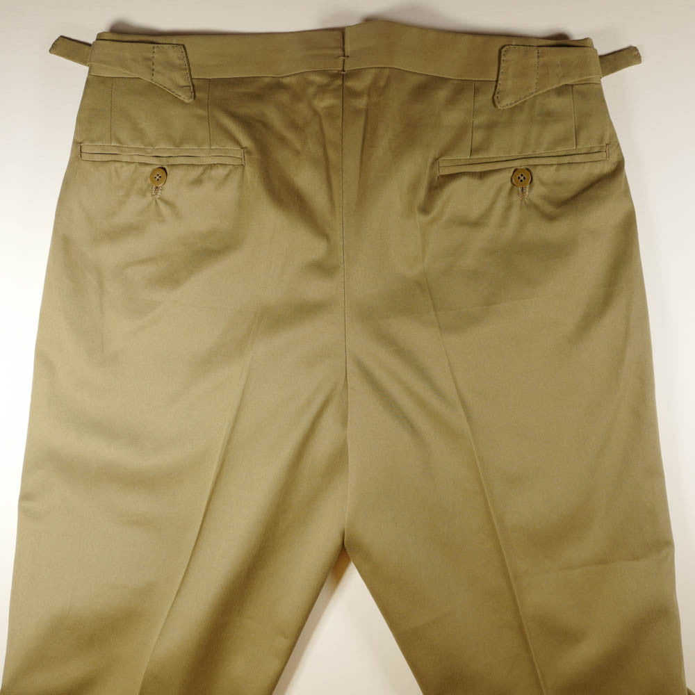 Beige Cotton Trousers