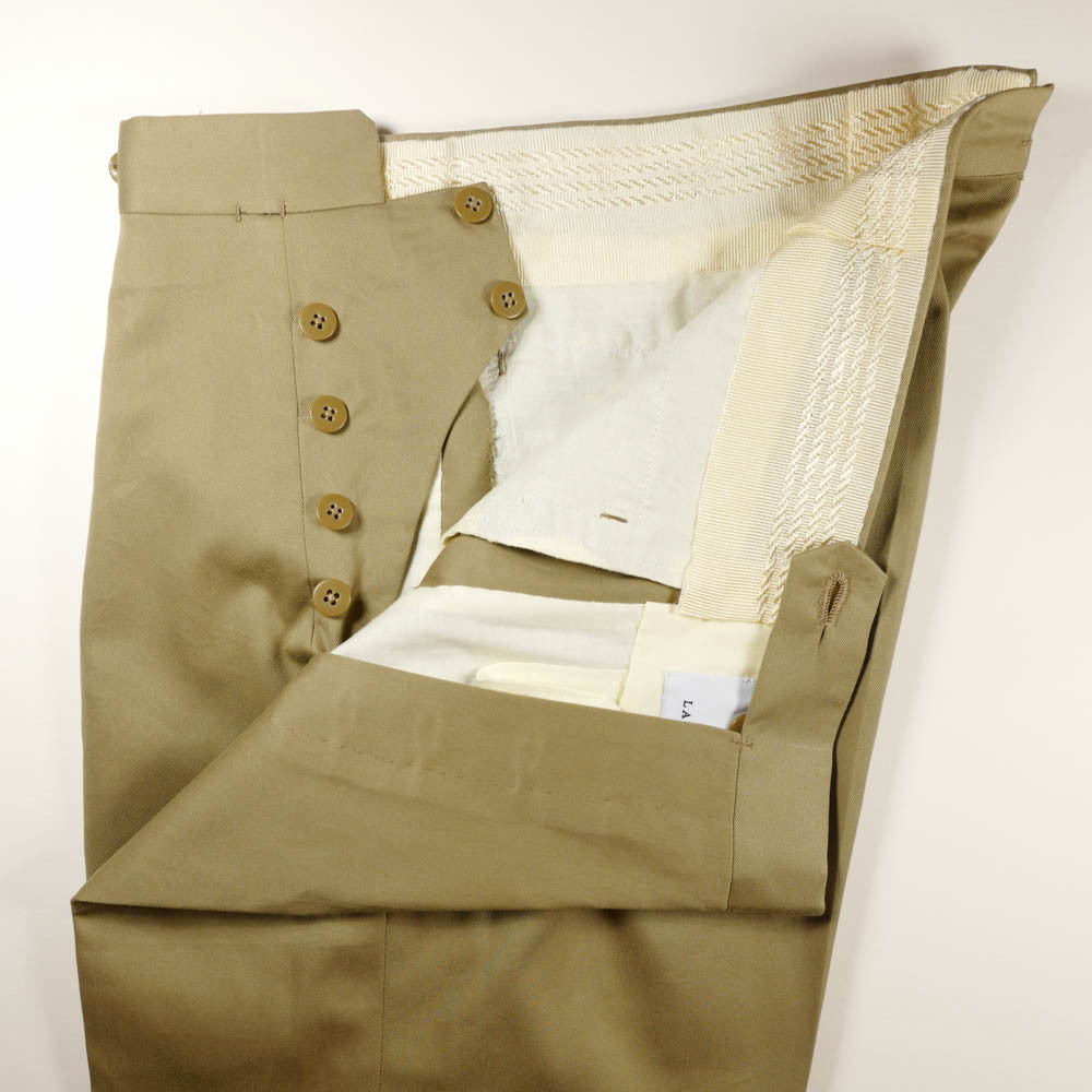 Beige Cotton Trousers