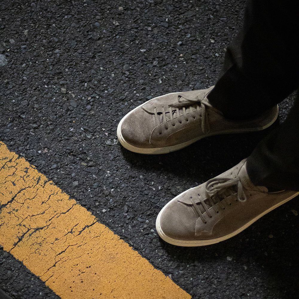 055 Taupe Suede Sneakers